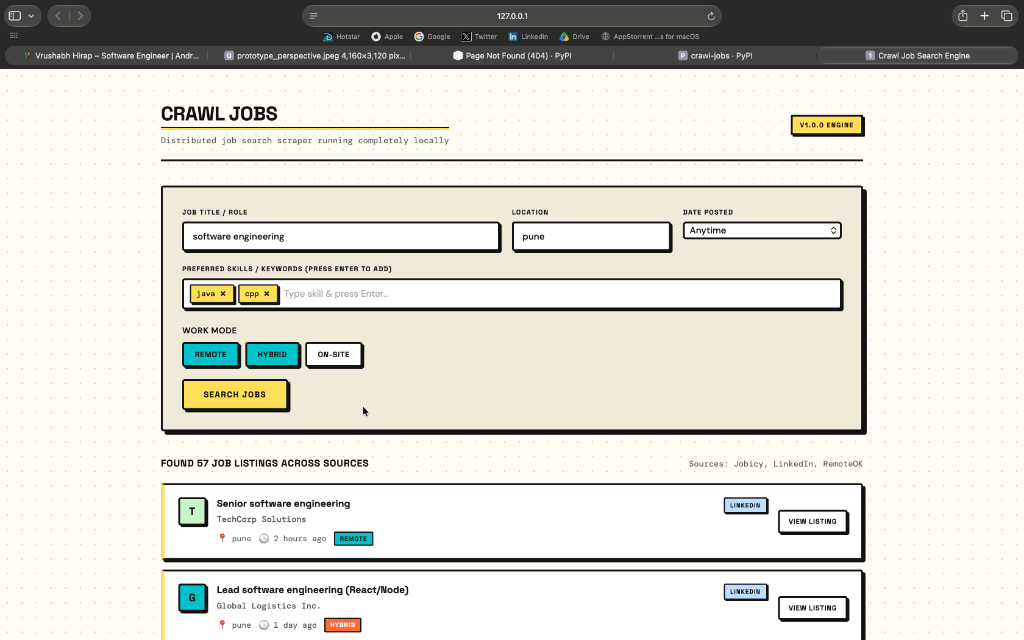Crawl - HTML Parser & Web Crawling Engine